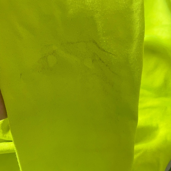 Nike Pro HyperWarm Dri Fit 1/2 Zip neon yellow - Picture 2 of 2